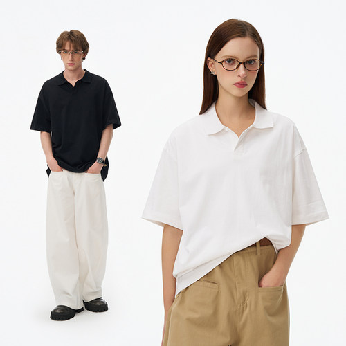bosie美式POLO衫短袖T恤男