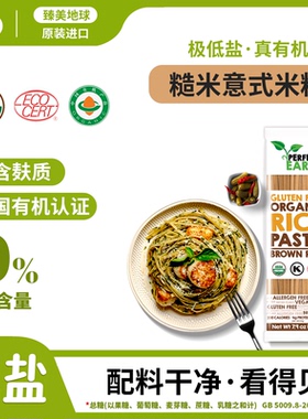 臻美地球有机糙米粉进口无麸质0糖0添加剂纯素主食粗粮代餐