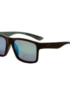 代购MauiJim男士太阳镜偏光防紫外线高清抗眩光方形黑色塑料框