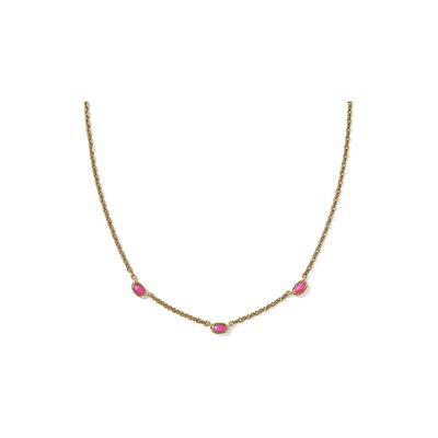 代购Kendra Scott女士项链精致简约优雅轻盈玫瑰色椭圆形