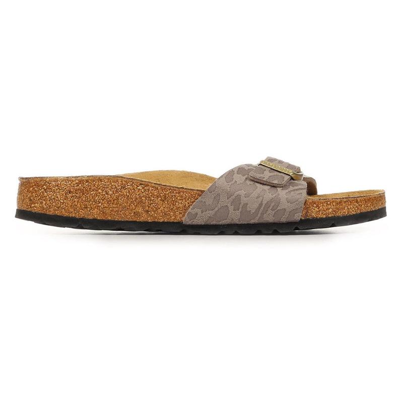 海外代购Birkenstock女士运动凉鞋透气轻便平底豹纹沙滩日常休闲