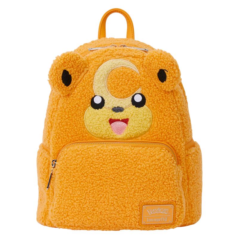 代购Loungefly双肩包宝可梦痛包限量版绒面熊宝宝迷你休闲男女背