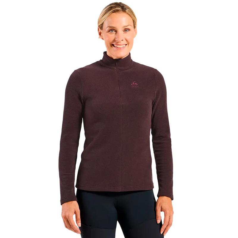 代购ODLO女士抓绒衣保暖透气防风保暖内衣立领长袖户外上衣