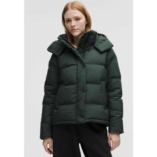 代购lululemon露露乐蒙女士羽绒服保暖保暖防水性能可拆卸帽子