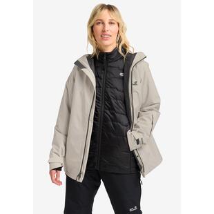 代购Jack wolfskin狼爪女士3in1冲锋衣防水防风保暖保暖外套