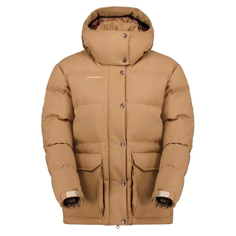 代购Mammut猛犸象女士羽绒服保暖防风保暖性保暖外套连帽中长款