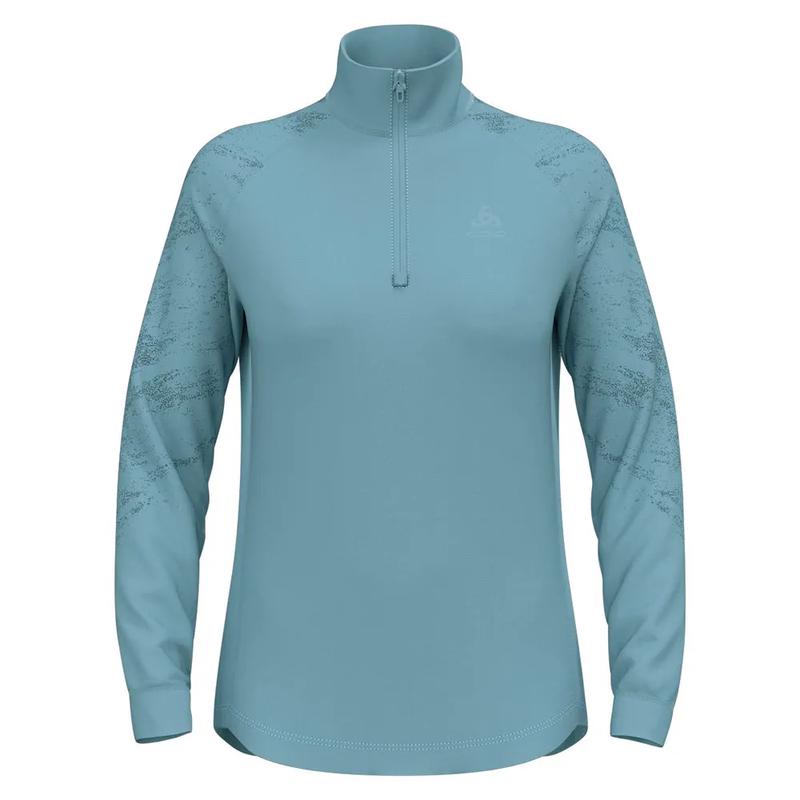 代购ODLO女士抓绒衣保暖透气弹力保暖内衣立领长袖户外上衣