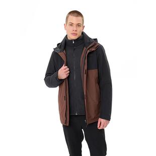 代购VAUDE巍德男士冲锋衣防水防风保暖三合一外套连帽长袖