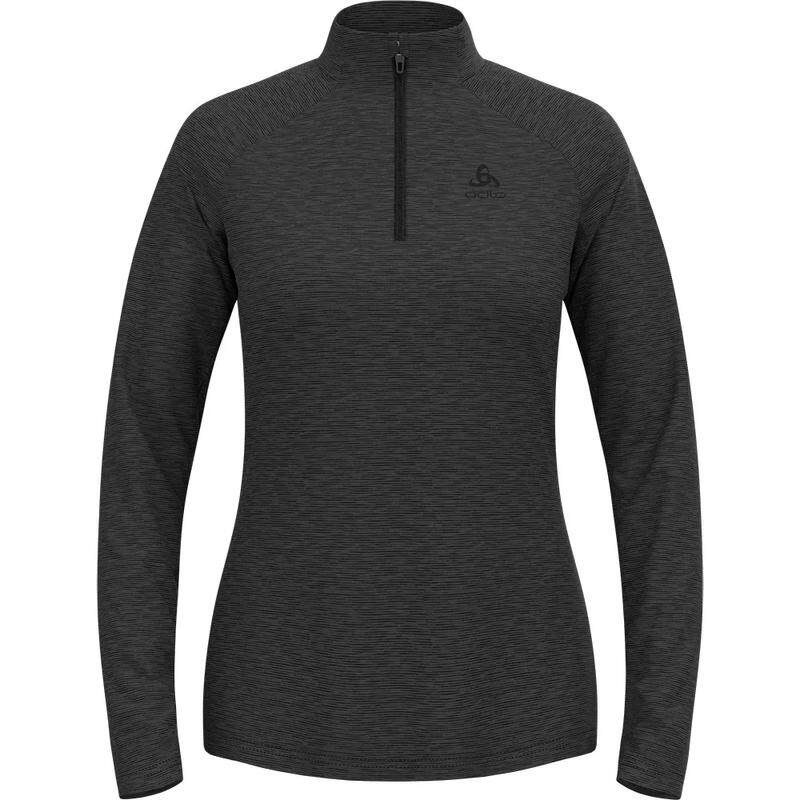 代购ODLO女士抓绒衣保暖透气弹力保暖内衣立领长袖户外上衣