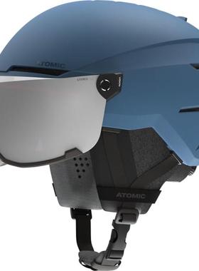 代购ATOMIC滑雪头盔防冲击保护通风散热镜面遮阳可调深度ABS外壳