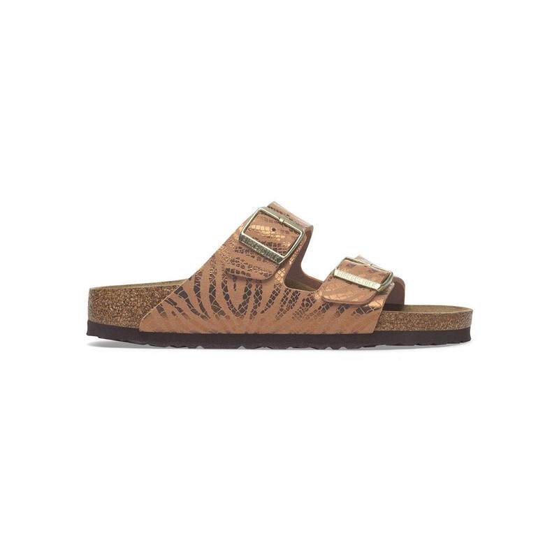 代购Birkenstock女士凉鞋舒适脚感防滑底轻便透气合成材料棕色