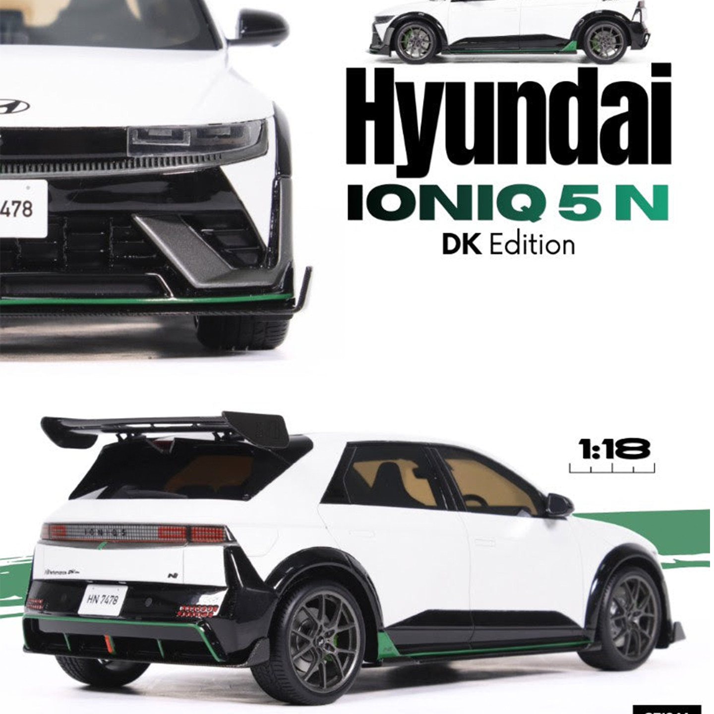 2025款现代IONIQ 5N DK特别版纯电SUV越野OTTO 1:18 仿真汽车模型