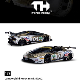 兰博基尼飓风huracan GT3 EVO2 DTM赛车TH 1:64 仿真汽车模型合金