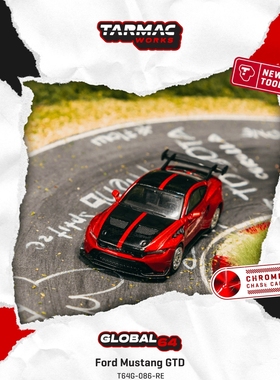 收藏福特野马 GTD Ford Mustang 跑车 TW  1:64 仿真合金汽车模型