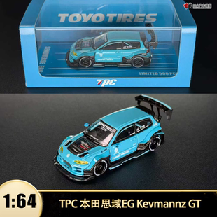 本田思域EG Kevmannz GT泰国爆改定制款TPC 1:64仿真汽车模型收藏