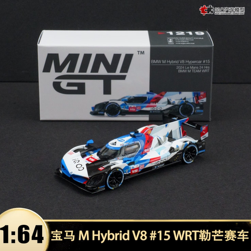 宝马 M Hybrid V8 #15 WRT勒芒赛车 MINIGT 1:64仿真汽车模型1219