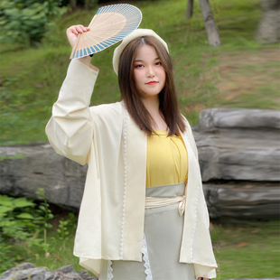 汉服女春秋宋制旋裙飞机袖 原创大码 胖mm230斤 兰亭序 随淇自然