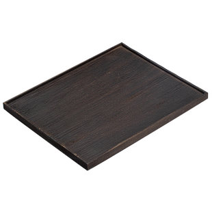 草木祠 实木托盘长方形壶承干泡茶台柚木小茶盘家用茶点盘侘寂风