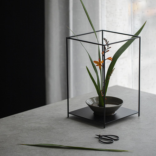 草木祠 铁艺花架茶壶茶具收纳展示架桌面小花几案几简约家居摆件