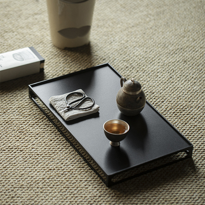 中式禅意铁艺茶托盘壶承