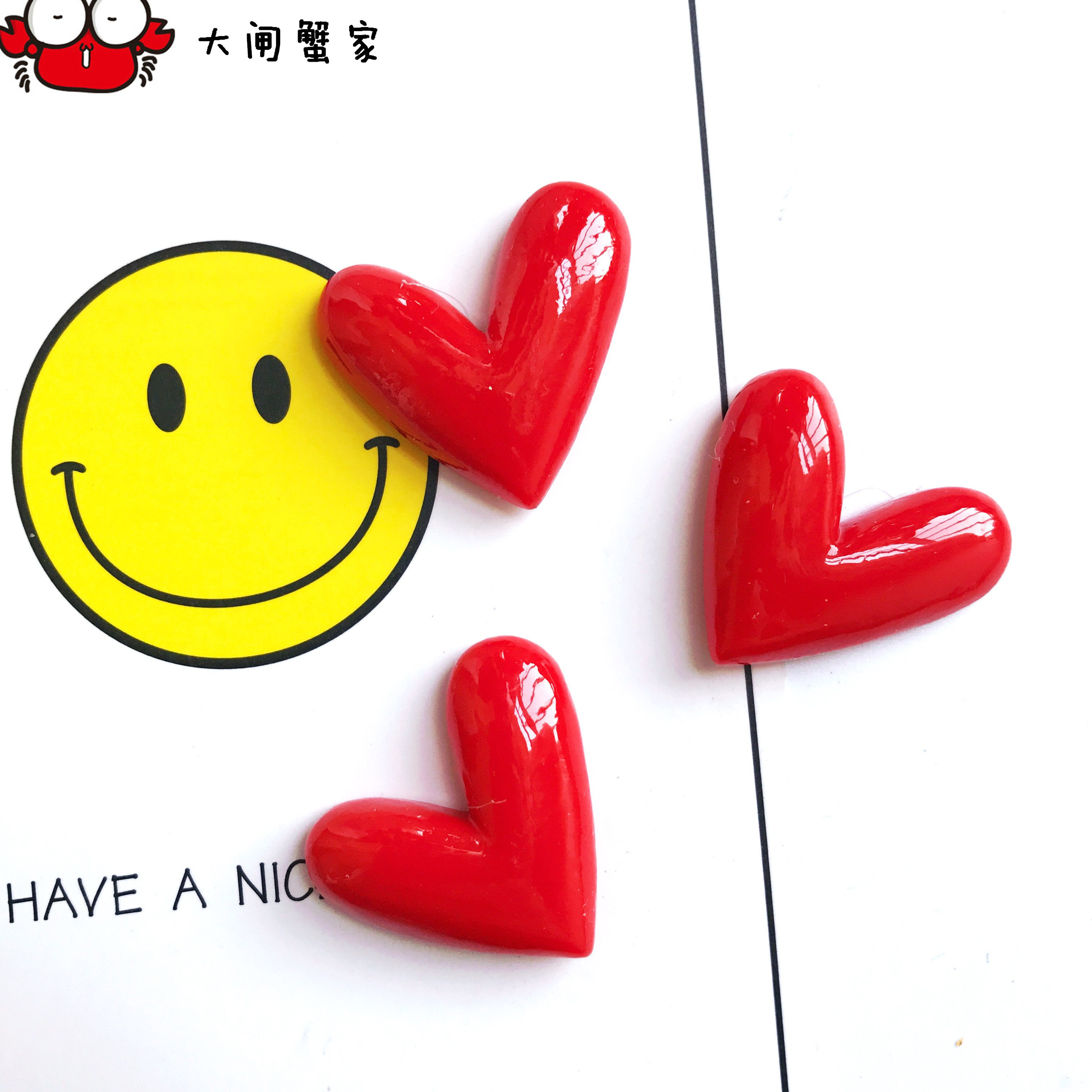 红心冰箱贴磁贴个性创意结婚爱心立体装饰mini吸铁石小号桃心磁吸