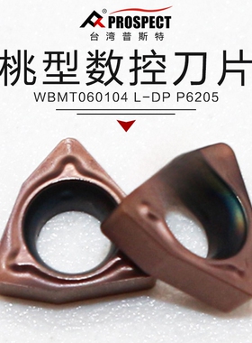 中国普斯特数控三角刀片WBMT060104 L-DP P6205加工不锈钢