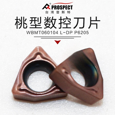 中国普斯特数控三角刀片WBMT060104 L-DP P6205加工不锈钢