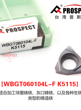 普斯特WBGT060104L-F K5115加工铸铁