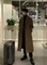 BLACK WOOLEN COAT MENS MID-LENGTH OVER-THE-KNEE RUFFIAN HANDSOME BRITISH TRENCH COAT SPRING AND AUTUMN STYLE KOREAN VERSION OF NIZI JACKET TRENDY PLUS SIZE