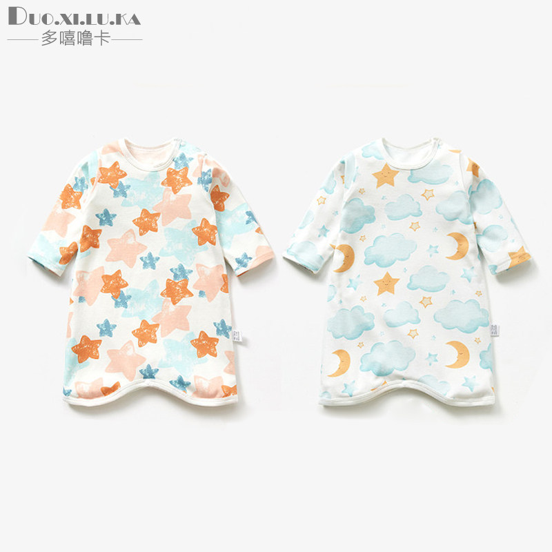 婴儿睡袍纯棉长袖儿童睡裙连体衣家居服防踢睡袋男女宝宝睡衣春秋,童装/婴儿装/亲子装,家居裙/睡裙,淘宝优惠券,粉丝福利购,淘宝优惠卷