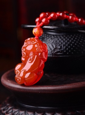 红玛瑙貔貅吊坠送运费险