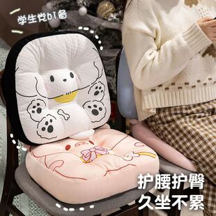 屁垫坐垫久坐办公室椅子加厚汽车靠背一体专用座椅垫子靠垫增高