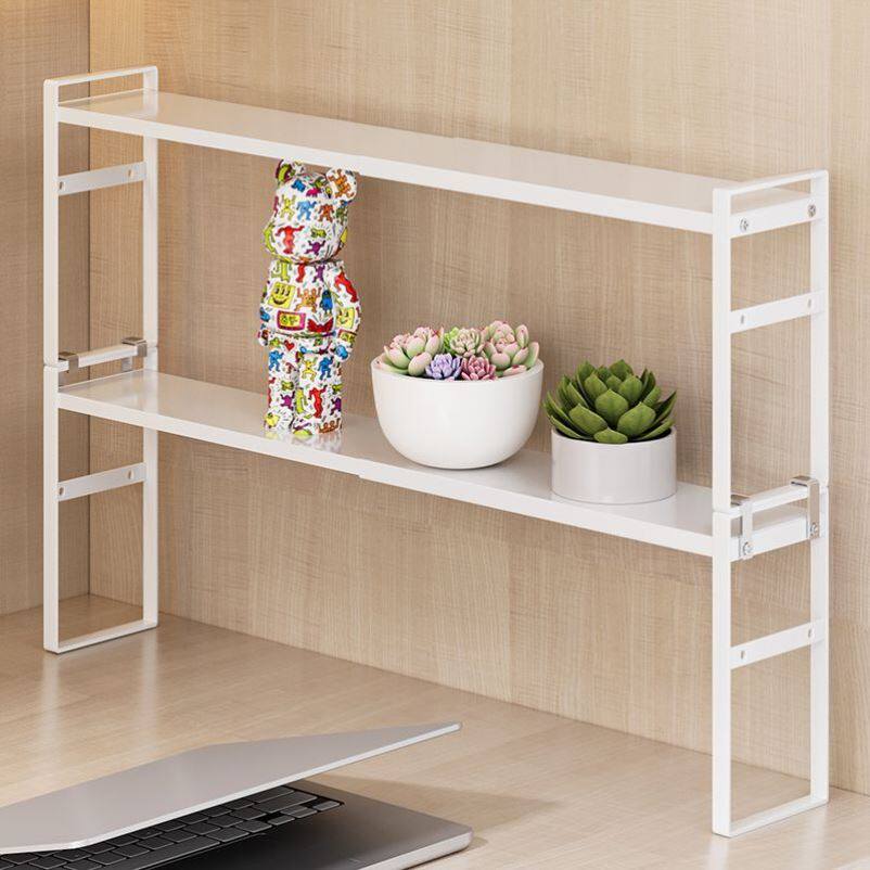 办公室极窄款桌面置物架缝隙延长桌上分层架伸缩桌边隔板延伸手办