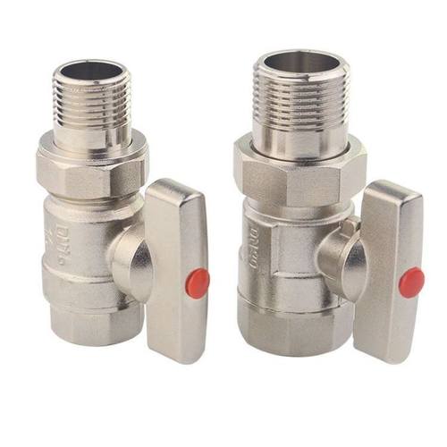 全铜4分6分大流量内外丝活接球阀 碟柄 暖气直通开关大流量球阀