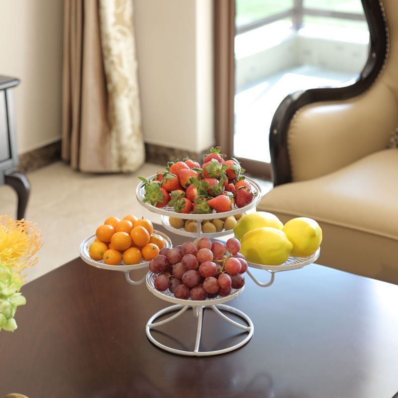 欧式水果盘现代客厅家用多层水果篮创意时尚干果点心盘茶几糖果盘