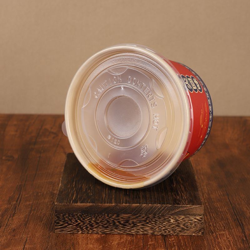 一次性纸碗酸辣粉打包小吃加厚圆形带盖外卖餐盒商用专用竹纤维碗