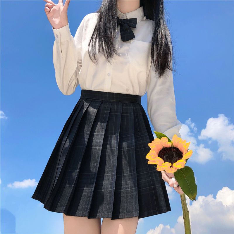 jk制服套装原创正版格裙夏季单裙子现货班服校供感毕业季百褶裙