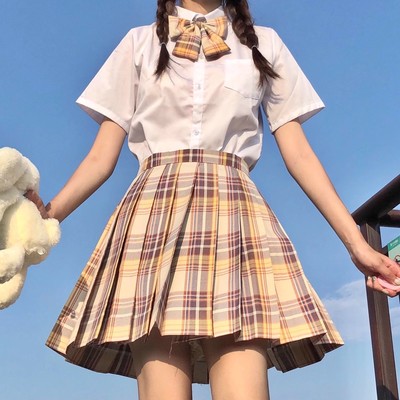 山吹jk制服裙子日系原创学院风