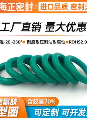 外径30-690*线径5.7mm 氟胶O型圈 耐高温压 耐磨耐酸碱密封圈垫