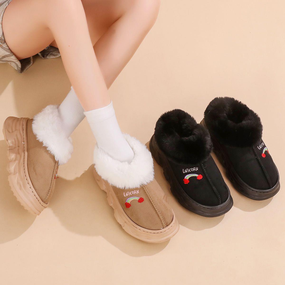 5.5厘米厚底棉鞋冬季保