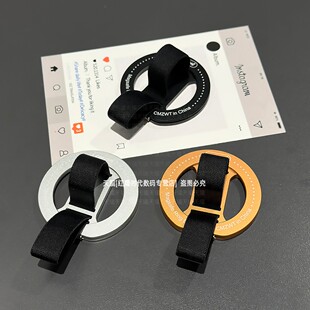 布手带一体双环磁吸手机支架2026新款高端多功能magsafe吸附式背贴金属桌面支撑强磁力适用苹果17promax16 15