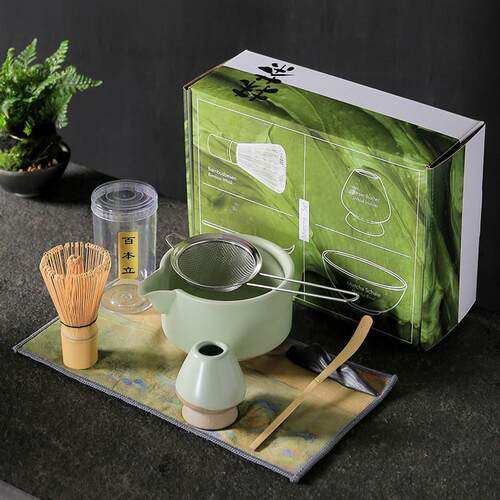 日式抹茶茶具茶筅百本立礼盒套装