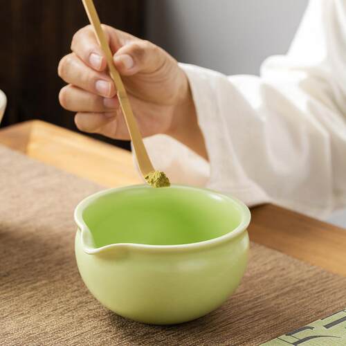 日式陶瓷带嘴百本立茶筅
