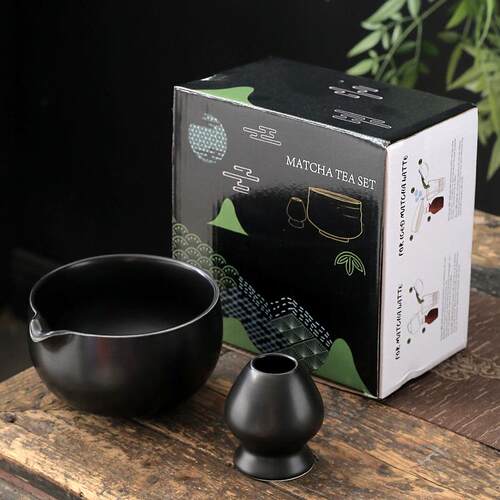 抹茶碗立带嘴陶瓷套装礼盒