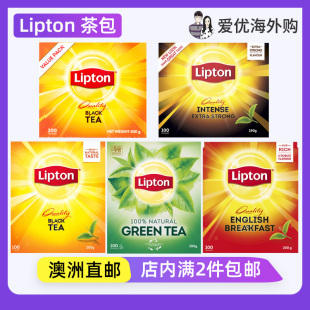 澳洲代购Lipton tea bags无咖啡因红茶茶包立顿茶包办公室下午茶