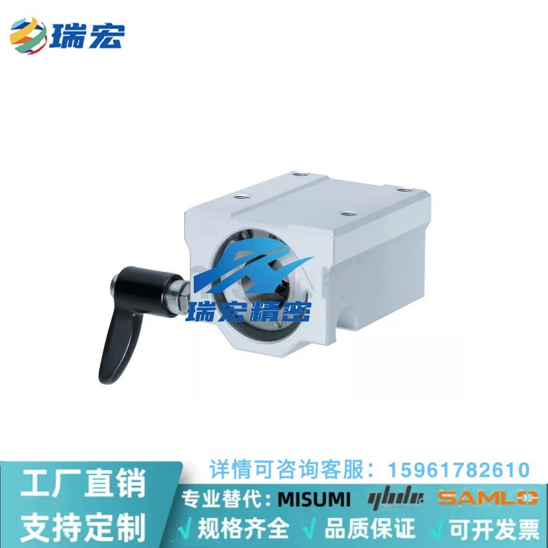 带手柄锁紧箱式滑块LHBBC16 20 25 30定位光轴锁紧抱紧限位直线