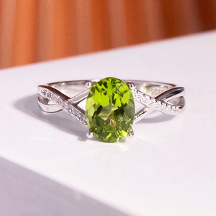 日韩原创设计款珠宝镶嵌戒指空托S925纯银宝石底托闭口椭圆戒托女