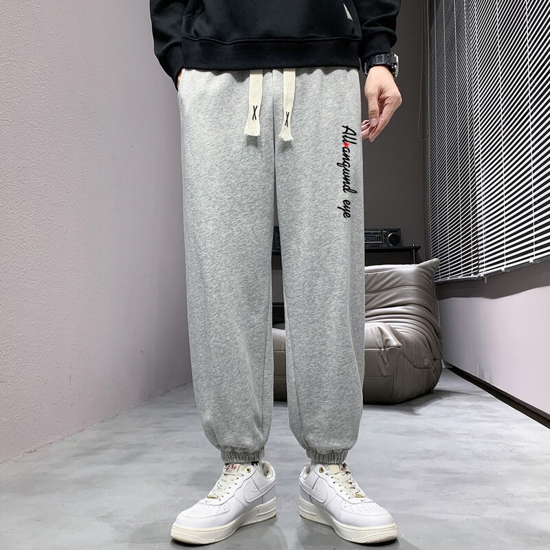 一件2025秋冬新款潮流休闲字母印花运动长裤大码K919，女装休闲裤，星座1816-1（原1210-1）