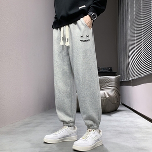 一件现货2025春秋新款潮流男士休闲印花运动长裤K959图片