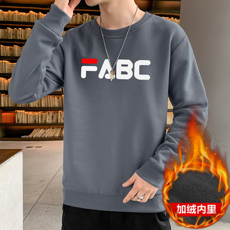 2023现货主推秋冬新款潮流男士FABC印花卫衣加绒大码JR030-P19,男装卫衣,星座1816-1（原1210-1）